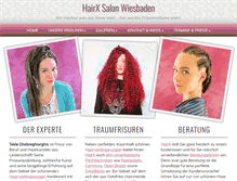 Tablet Screenshot of hairx.de